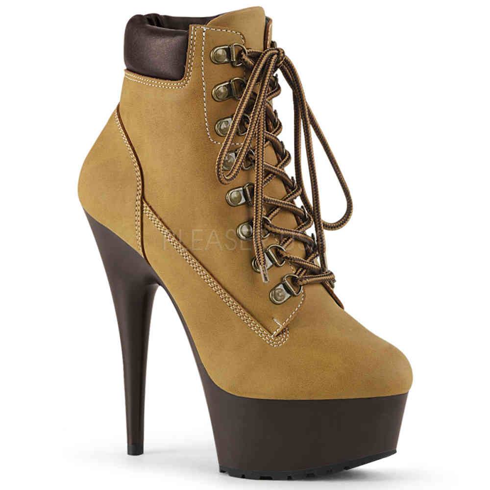 Pleaser - DELIGHT600TL02 Bottes de plateforme - Marron Product image